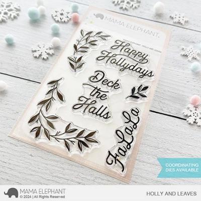 Mama Elephant Stempel - Holly and Leaves